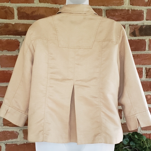 Coldwater Creek Faux Suede Shirt Jacket 10P Petite - Picture 8 of 11